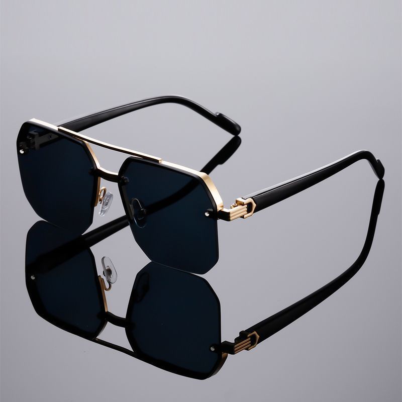 Metal frame polarized sunglasses