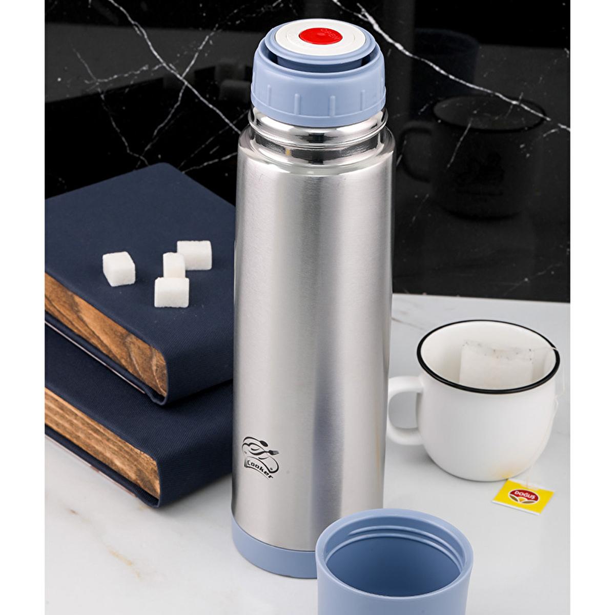 Cooker Stainless Steel Thermos 750ml - Keeps Drinks Hot/Cold for 24 Hours, Durable &amp; Ergonomic Design