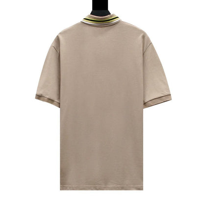 Gucci Light Brown T-shirt with a collar