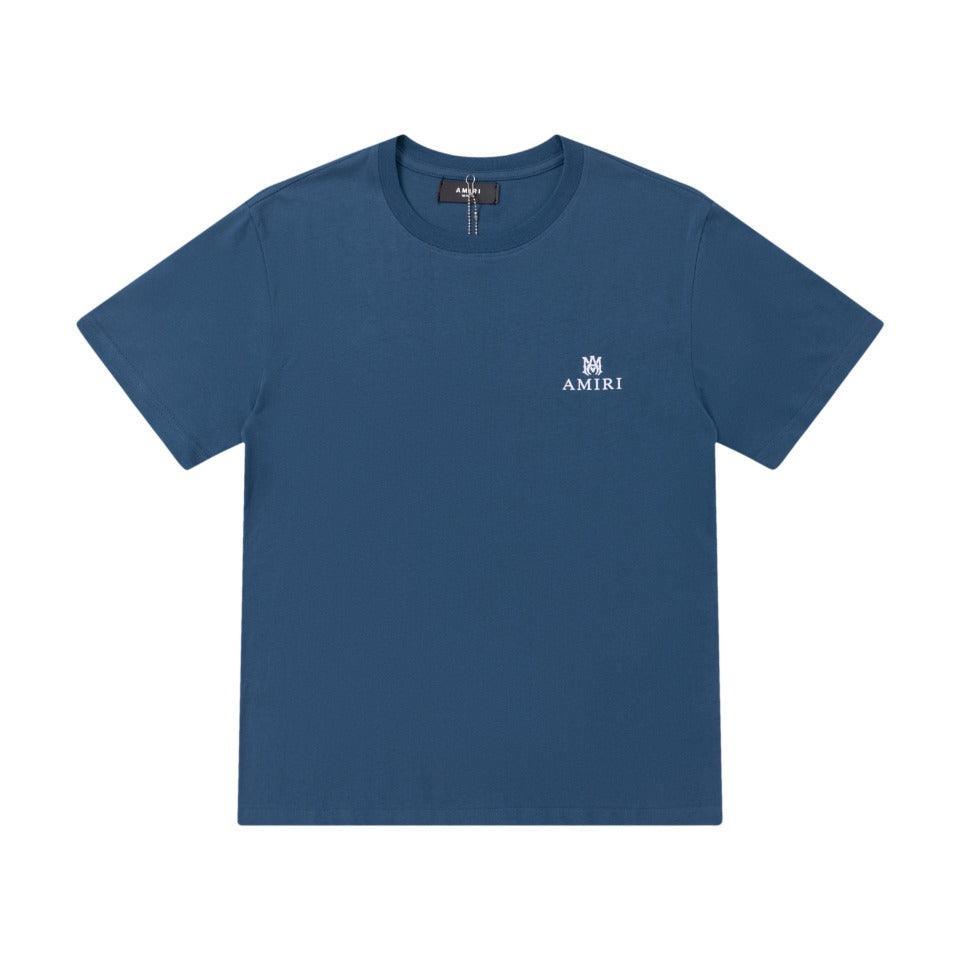 Amiri Blue T-Shirt Without Collar
