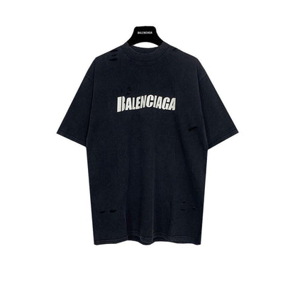 Balenciaga Black T-Shirt Without Collar