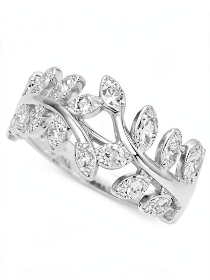 Giani Bernini Cubic Zirconia Vine Ring in Sterling Silver,Size 9