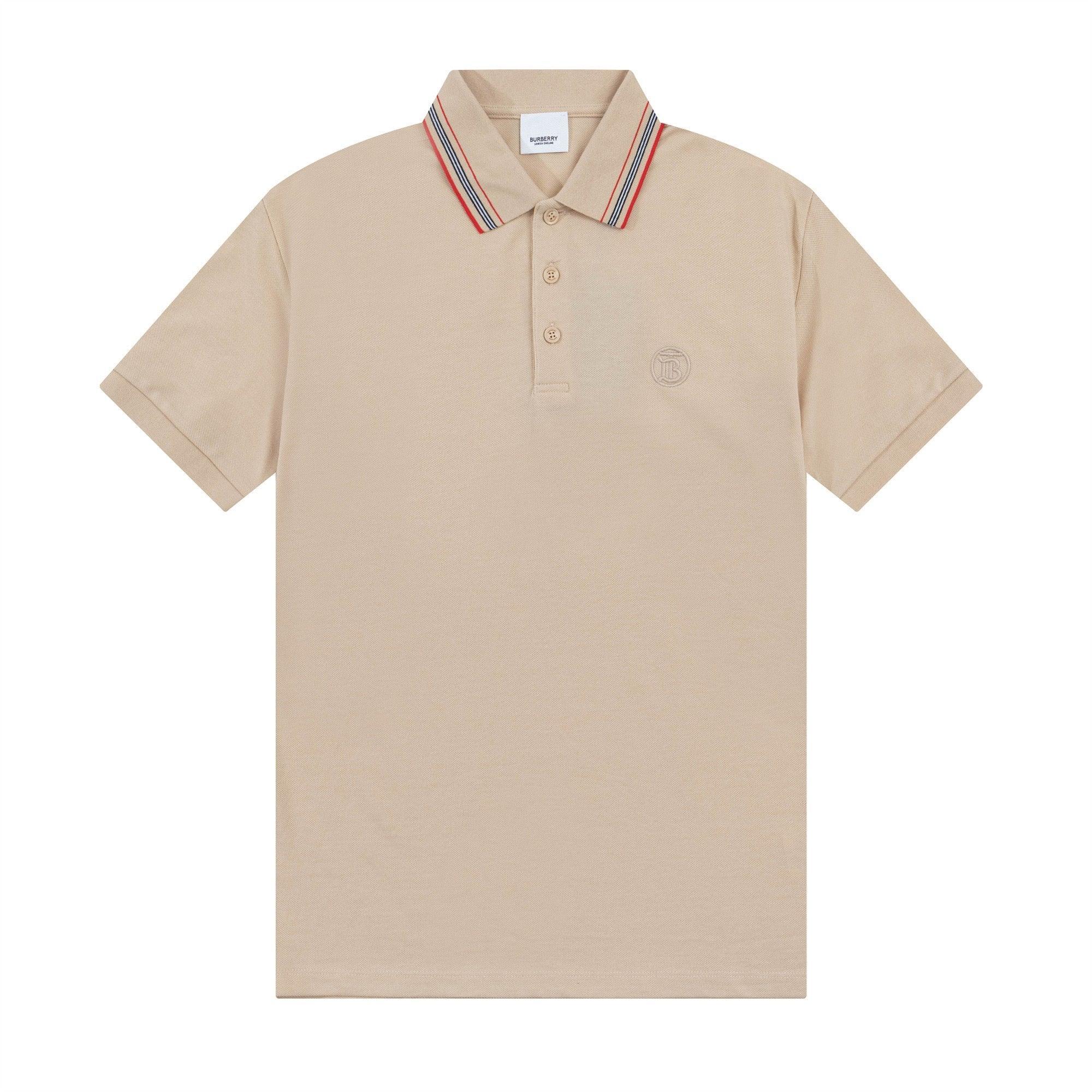 Burberry Beige T-Shirt With Collar
