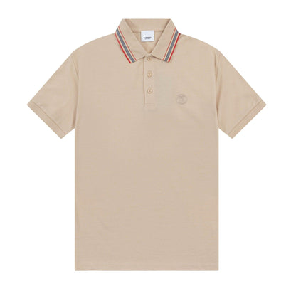 Burberry Beige T-Shirt With Collar