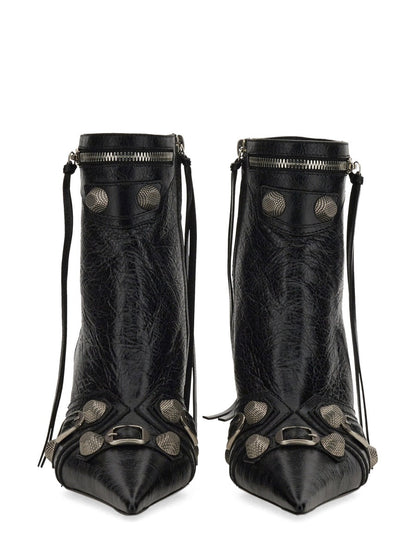 BALENCIAGA Pointed Upper Heeled Boot - 7CM Heel Height