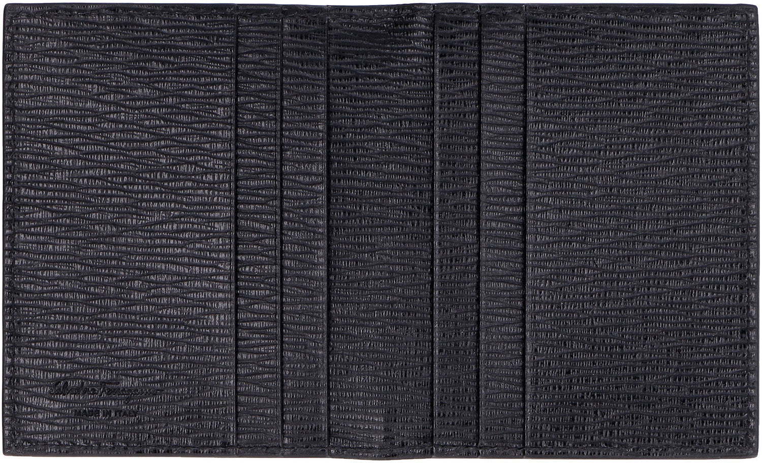 Ferragamo Leather Card Holder with Gancini Hook - 8cm x 10cm