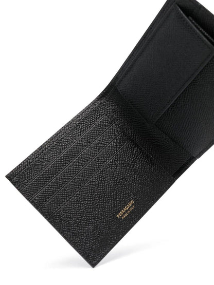 Ferragamo Mini Hammered Leather Wallet
