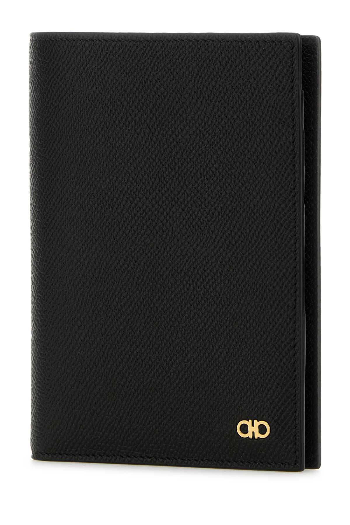Ferragamo Elegant Mini Leather Passport Holder