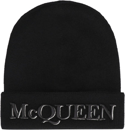 ALEXANDER MCQUEEN Cashmere Beanie Hat for Men
