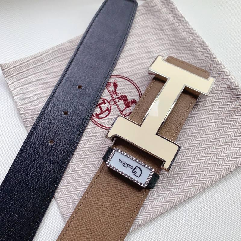 Hermes Men Beige Buckle Belt &