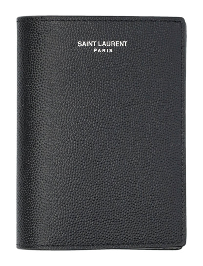 SAINT LAURENT Vertical Bi-Fold Wallet - FW25