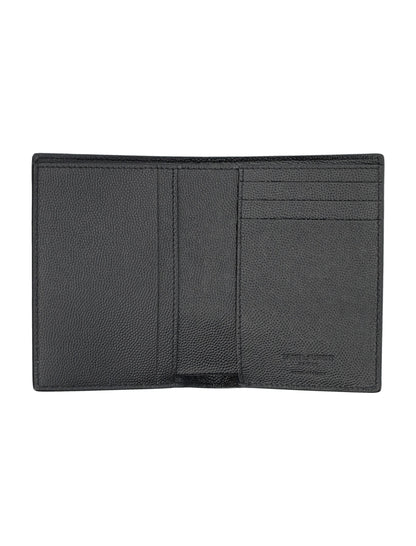 SAINT LAURENT Vertical Bi-Fold Wallet - FW25