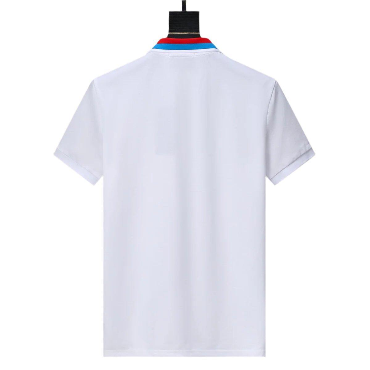 Gucci White T-shirt with a collar