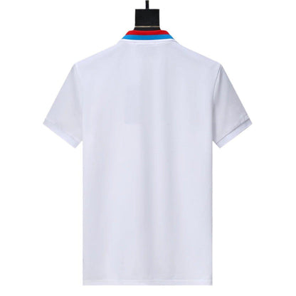 Gucci White T-shirt with a collar