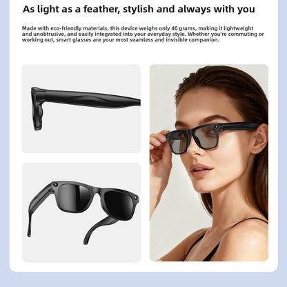 Smart AI Glasses with Camera and Translation