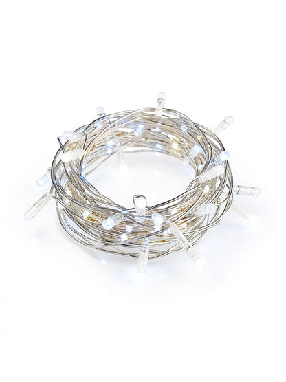 UltraLED Battery Operated 42-Inch White Twinkle Light String, Lot of 4