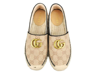 Gucci GG Matelassé Espadrille Marmont Flat Slip On