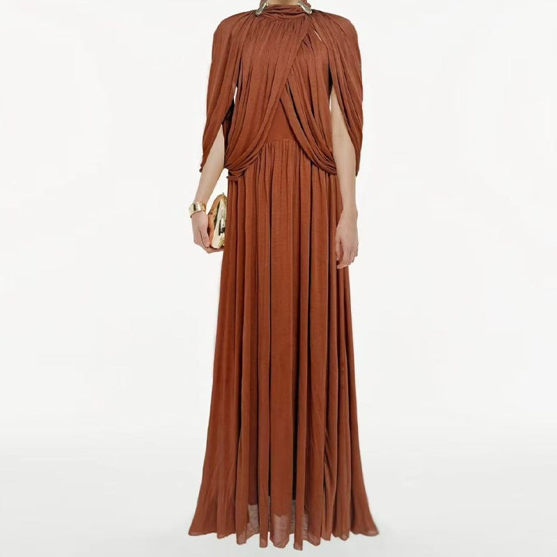 Round neck fresh chiffon fashion dress