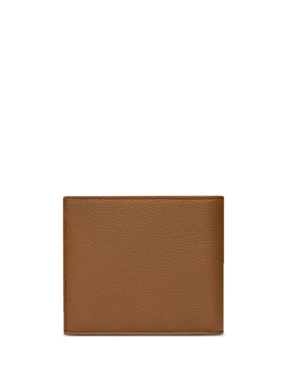 SAINT LAURENT Mini Leather Wallet &amp; Card Holder