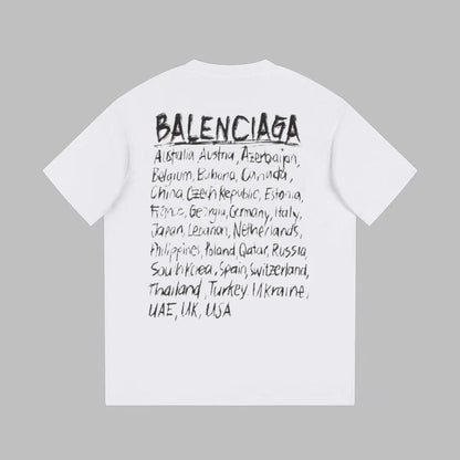 Balenciaga White T-Shirt Without Collar