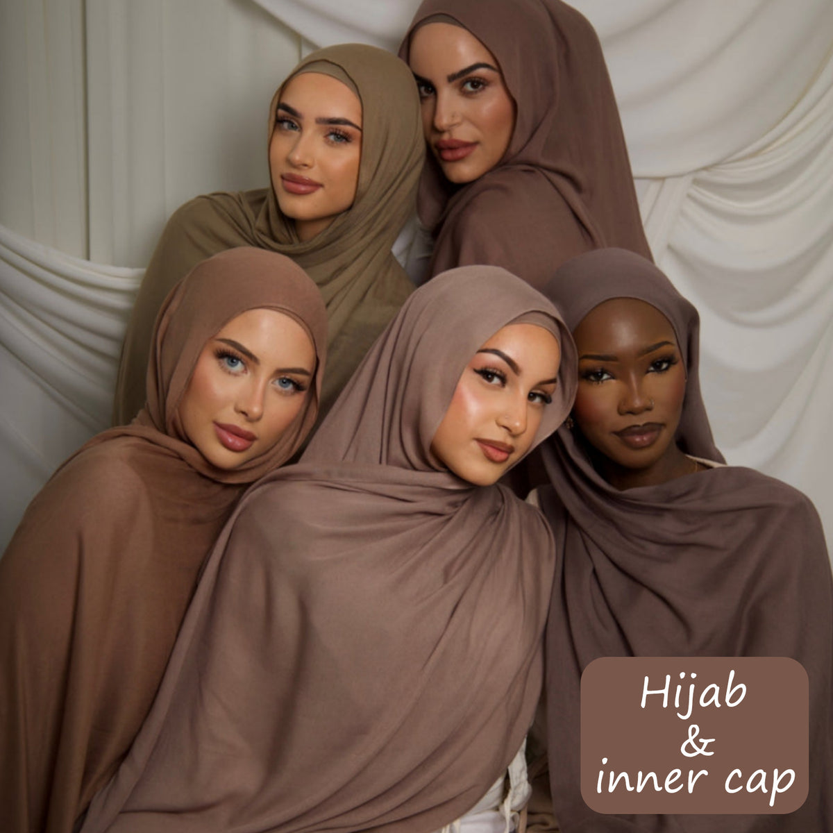 Modal Rayon Scarf and Tube Hat Set