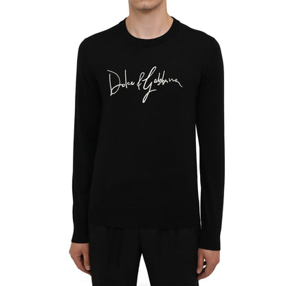 Dolce &amp; Gabbana Logo Embroidered Wool Sweater