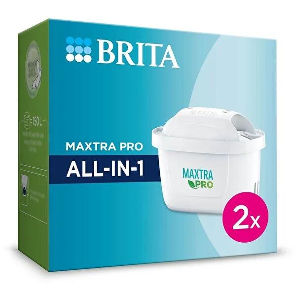Brita MAXTRA PRO ALL-IN-1 Water Filter Cartridge - 2 Pack, Eco-Friendly Tap Water Purification, Improves Taste &amp; Quality