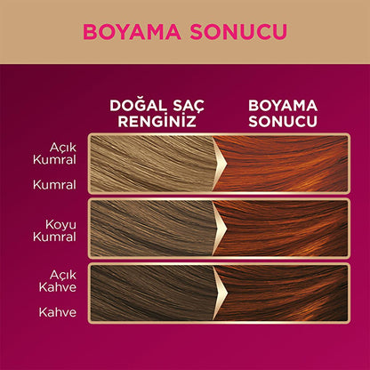 Palette Deluxe Intense Copper Hair Dye 7-77 - Long-Lasting, Nourishing Hair Color
