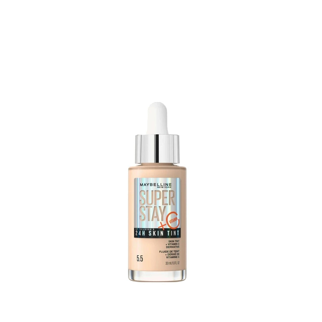 Maybelline New York Super Stay Skin Tint Foundation - Natural Finish, Long Lasting Coverage - 05.5