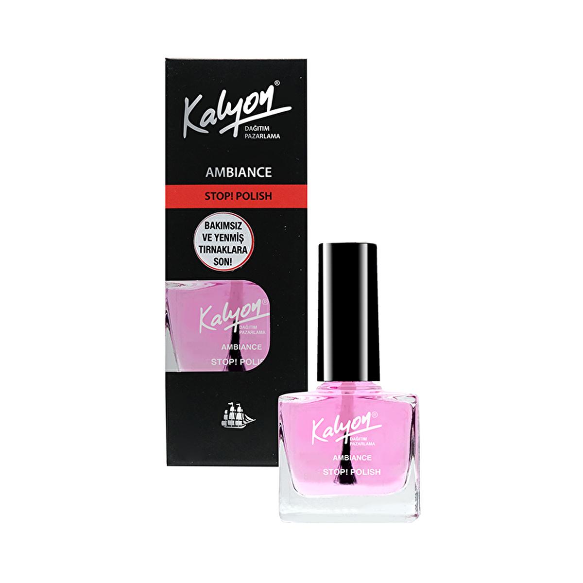 Kalyon Stop. Polish Cila: Clear Nail Polish &amp; Anti-Nail Biting Treatment for Natural Nail Growth &amp; Repair