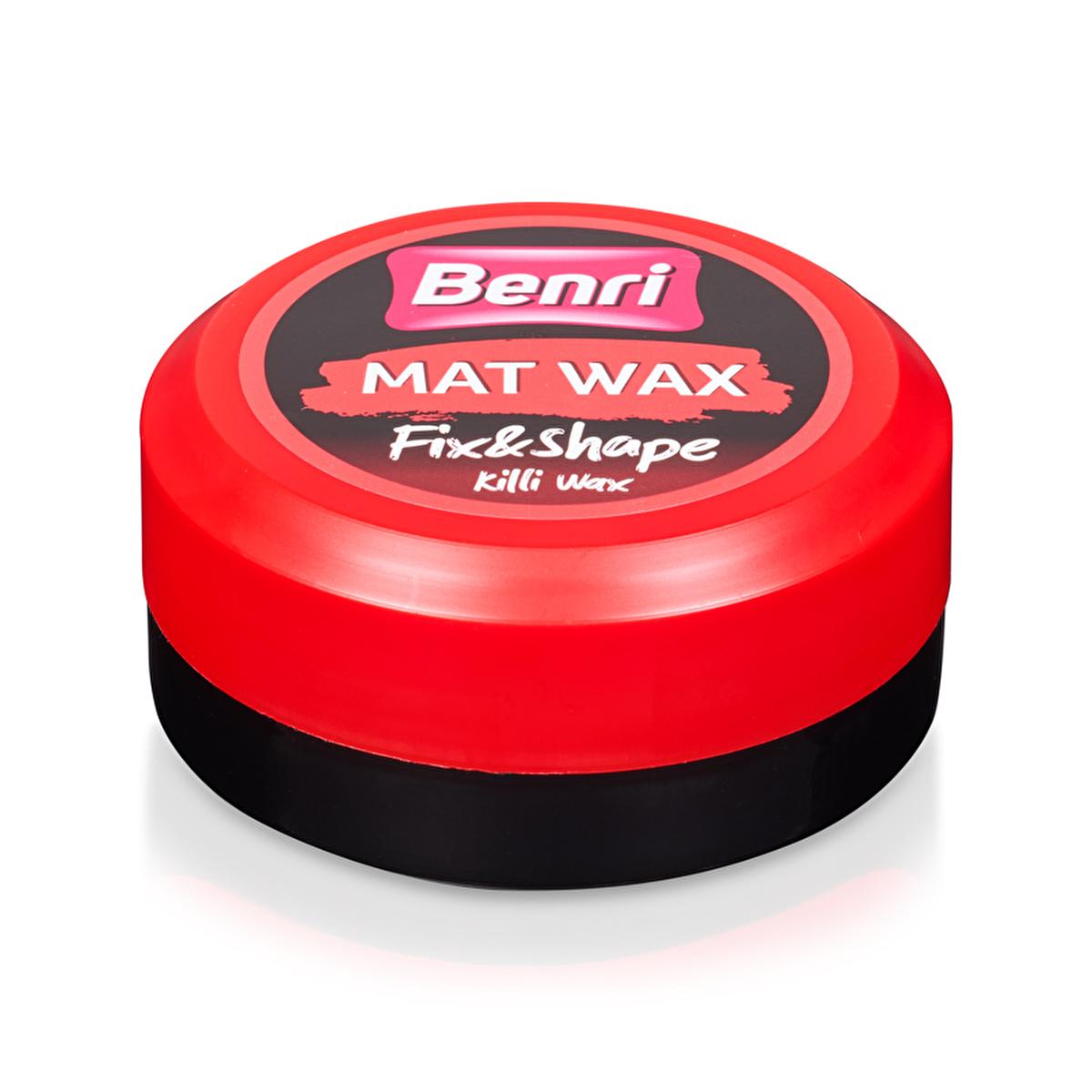 Benri Killi Mat Wax 100ml - Matte Finish Hair Styling Wax for Men &amp; Women