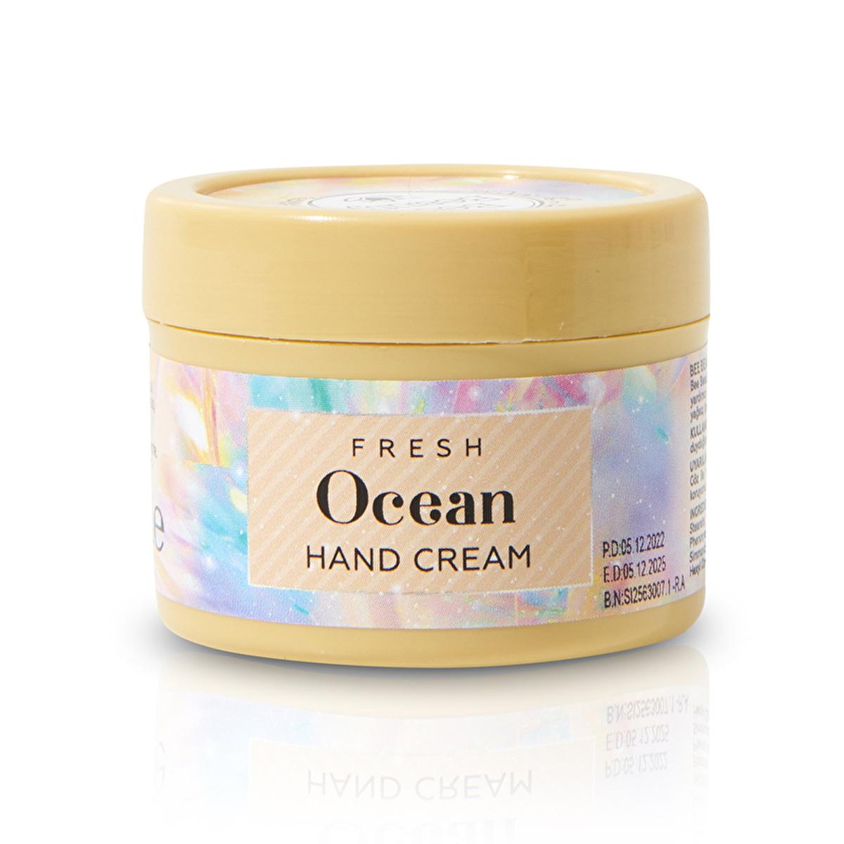 Bee Beauty Fresh Ocean Hand Cream: Fast Absorbing, Non-Greasy Moisturizer for Soft &amp; Hydrated Hands
