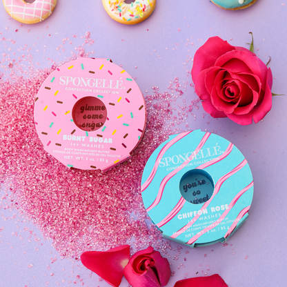 Burnt Sugar &amp; Chiffon Rose Body Buffer Set