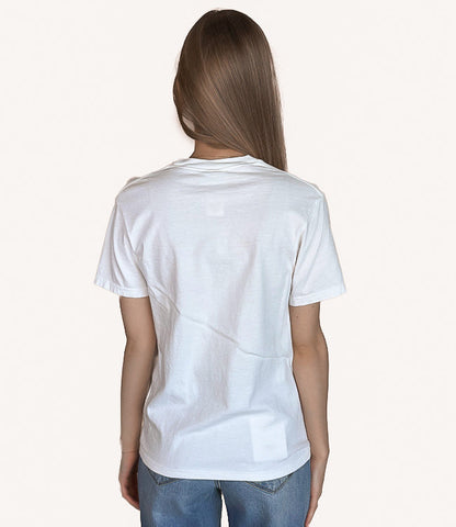 Whimsical Lemon Graphic Tee - White