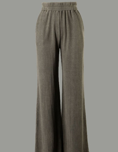 Wendy Mineral Wash Waffle Pants - Olive