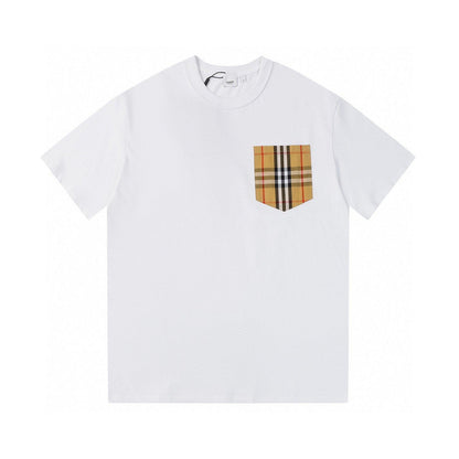 Burberry White Cotton T-Shirt | Classic Crew Neck – Effortless Style