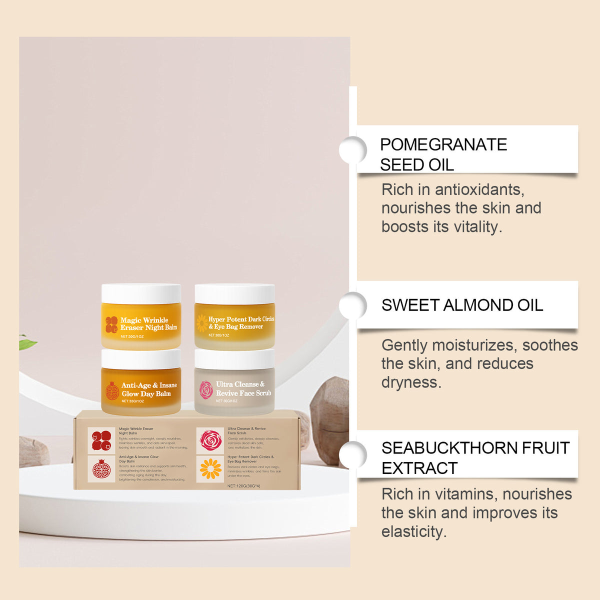 Multifunctional Day Night Skin Care Set