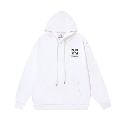 OFF-WHITE Arrows Print Hoodie White/Black