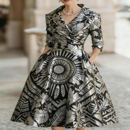 Womens Cardigan Style Linen Dress