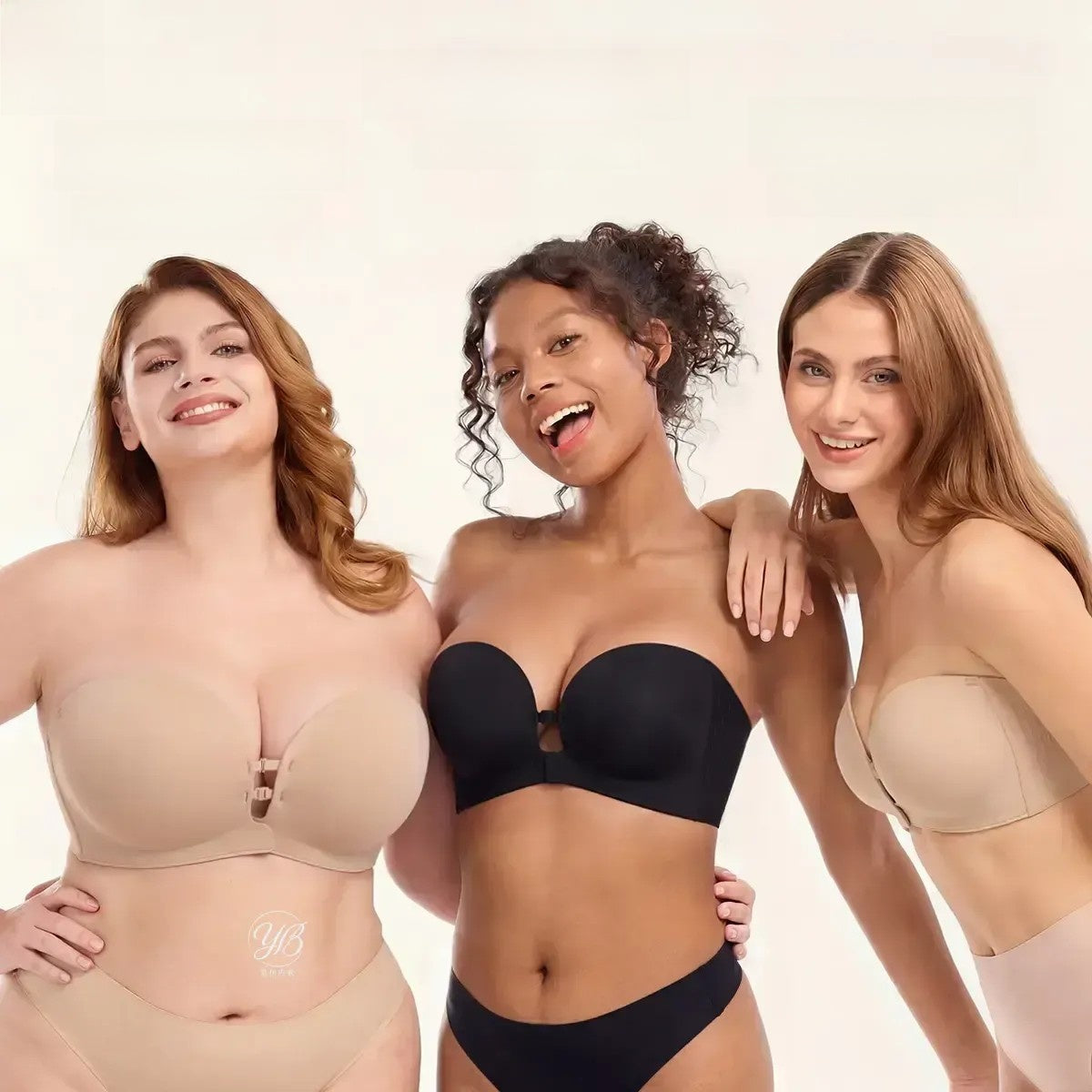 Women Strapless Front-Clasp Bra