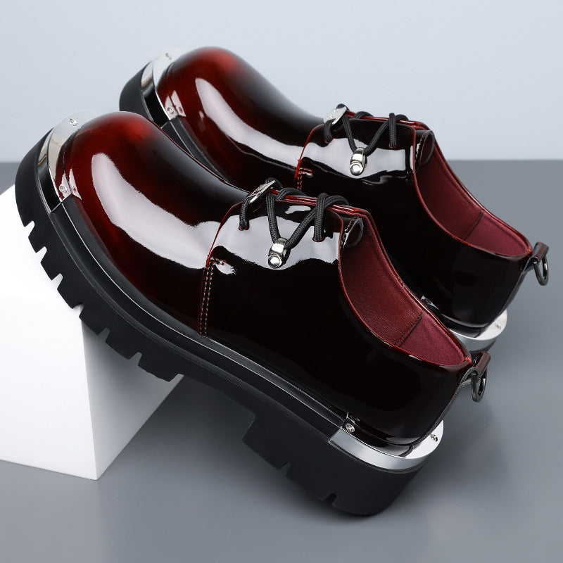 Mens Casual Derby Shoes with Height Increase