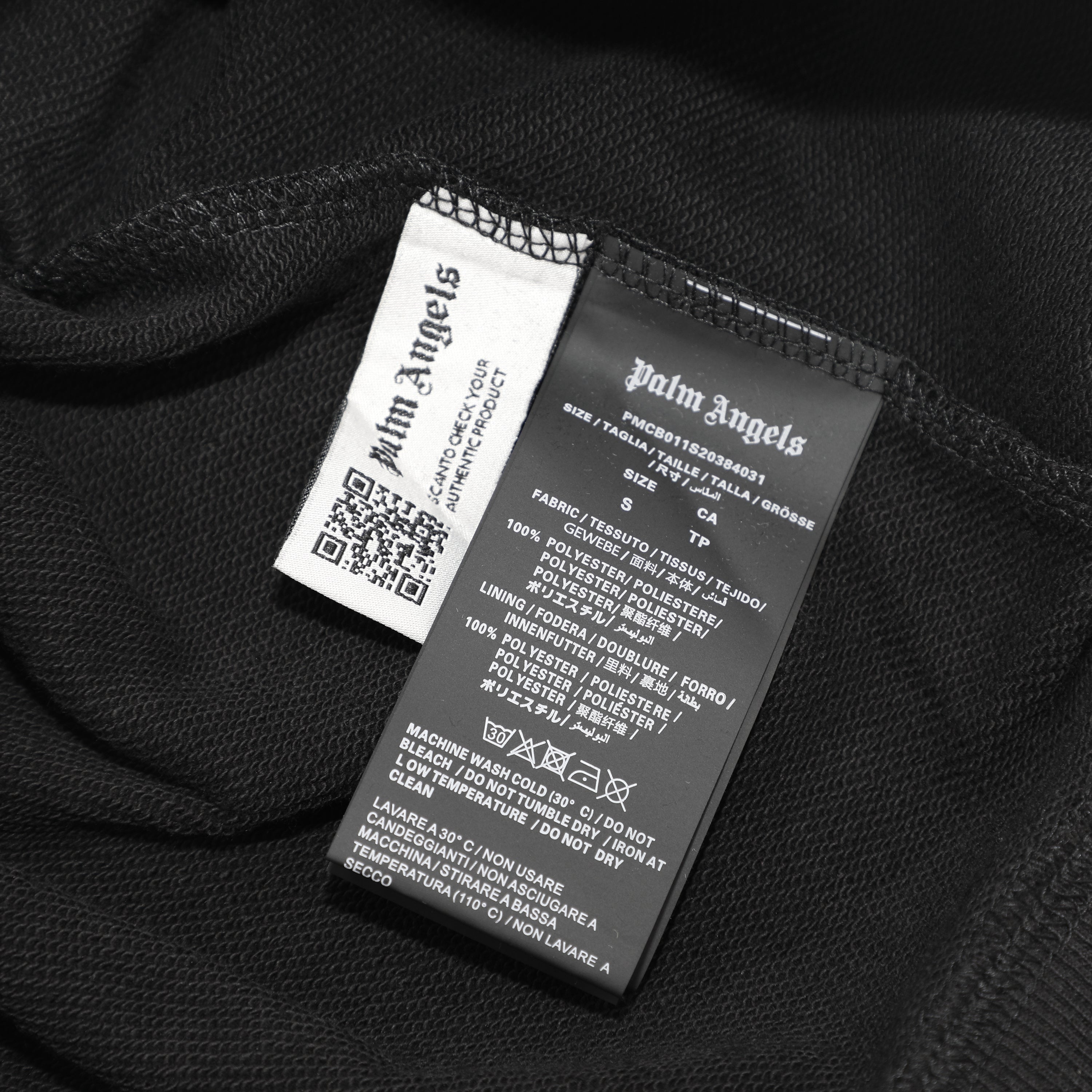 Palm Angels Logo-Print Sweatshirt Black/White