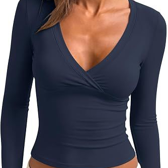 Womens V-Neck Slim Fit Shirt