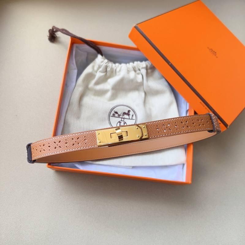 Hermes Men Gold Buckle Belt &