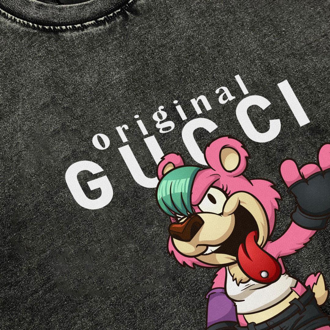 Gucci T-Shirt Smoke Black – Luxury Cotton Crew Neck Tee