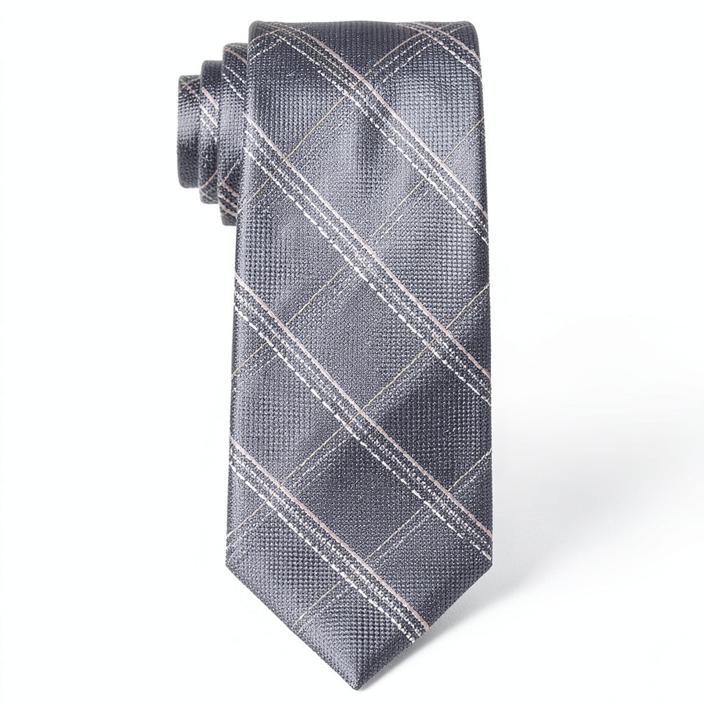 Michael Michael Kors Men’s Dash &amp; Line Grid Check Tie