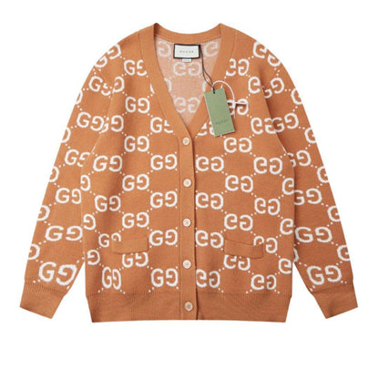 Gucci GG Wool Jacquard Cardigan &