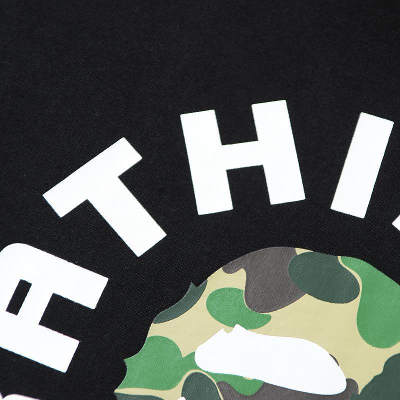 Bathing Ape Black T-Shirt without Collar
