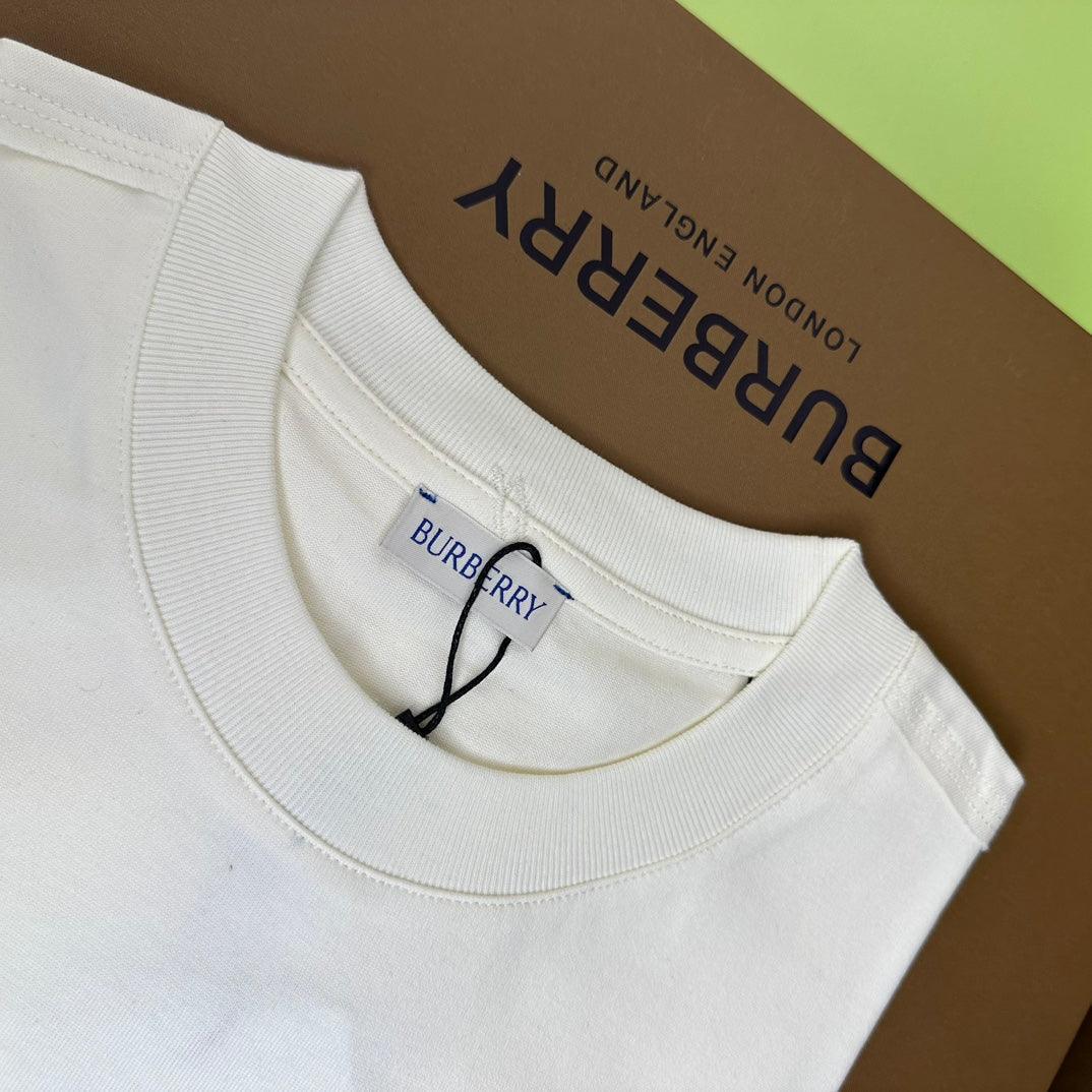 Burberry Cream T-Shirt Without Collar