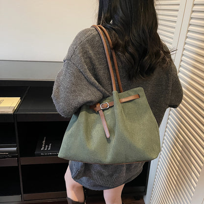 Suede Large Capacity Tote Bag for Women